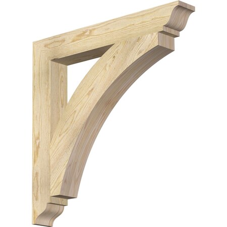 Ekena Millwork Thorton Traditional Rough Sawn Bracket, Douglas Fir, 4"W x 30"D x 30"H BKT04X30X30THR01RDF